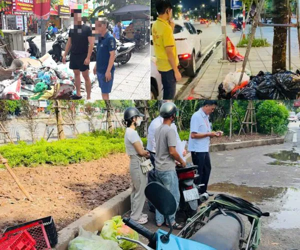 Tăng cường xử lý vi phạm, xây dựng diện mạo đô thị phường Láng sạch đẹp