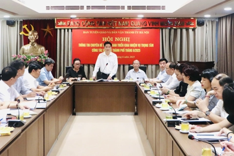 Báo chí Hà Nội đẩy mạnh tuyên truyền sắp xếp, tinh gọn bộ máy
