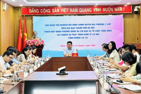 Phường Đống Đa vận hành thử nghiệm chính quyền địa phương mới
