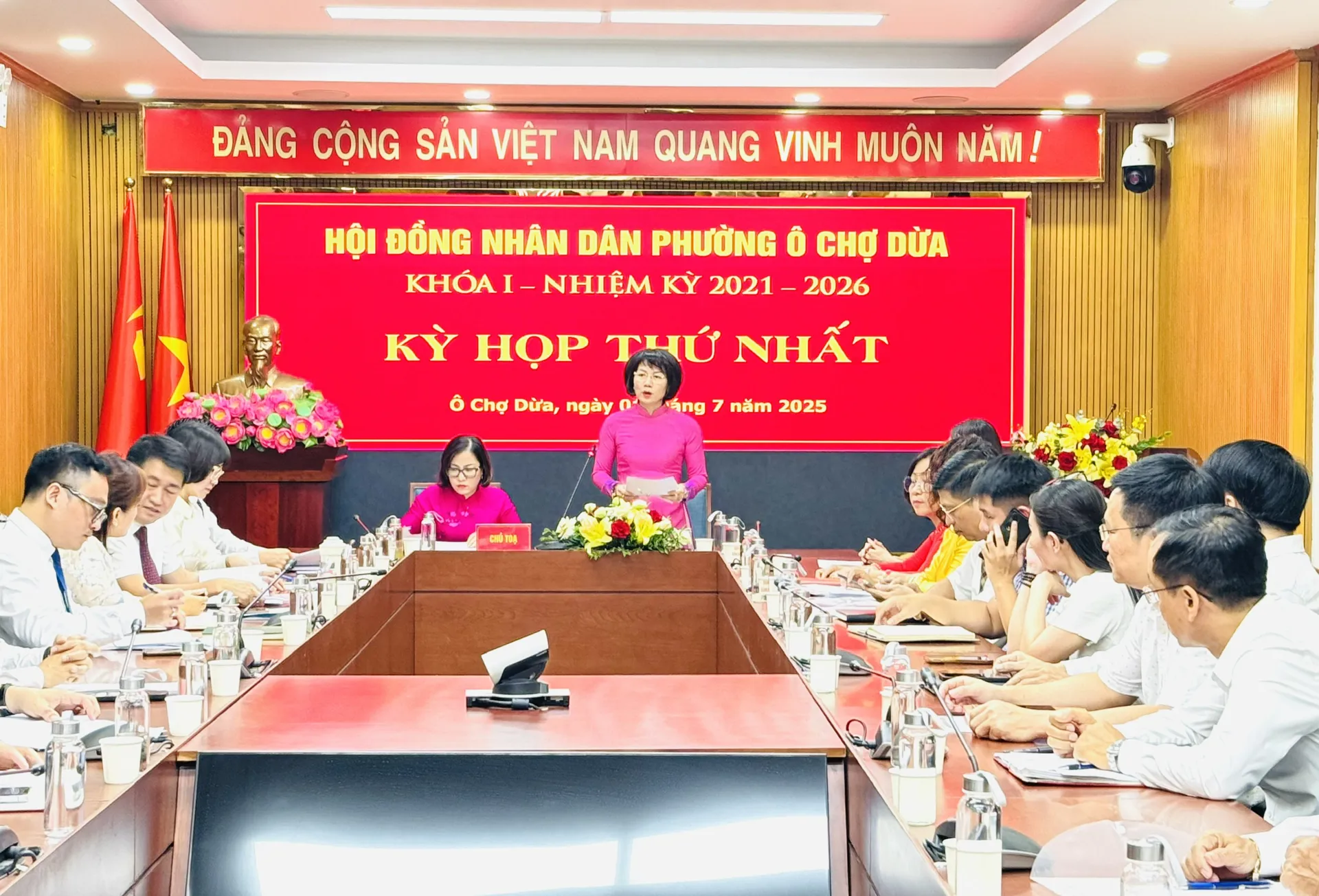 HĐND phường Ô Chợ Dừa tổ chức Kỳ họp lần thứ Nhất quyết định nhiều nội dung quan trọng
