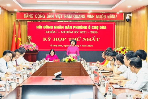 HĐND phường Ô Chợ Dừa tổ chức Kỳ họp lần thứ Nhất quyết định nhiều nội dung quan trọng
