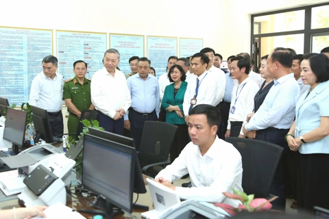 Tổng Bí thư Tô Lâm kiểm tra hoạt động chính quyền địa phương 2 cấp tại Hà Nội
