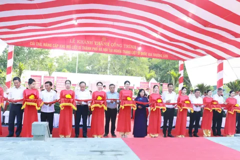 Khánh thành công trình cải tạo, nâng cấp khu mộ liệt sĩ Thành phố Hà Nội tại Nghĩa trang liệt sĩ Quốc gia Trường Sơn