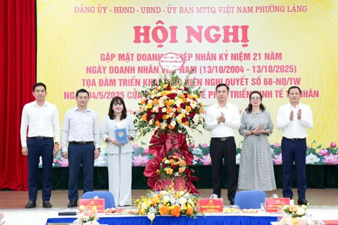 Phường Láng đồng hành cùng các doanh nghiệp thực hiện Nghị quyết số 68-NQ/TW