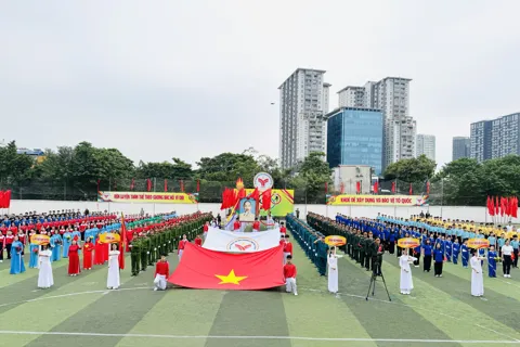 Phường Ô Chợ Dừa khai mạc Đại hội Thể dục thể thao lần thứ I năm 2025