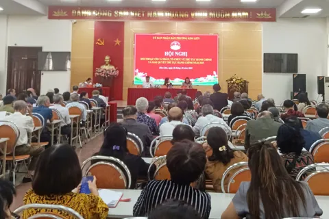 Phường Kim Liên đối thoại với người dân về thủ tục, giải quyết thủ tục hành chính
