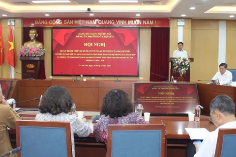 Phường Ô Chợ Dừa đổi mới sinh hoạt chi bộ theo tinh thần Chỉ thị 50-CT/TW