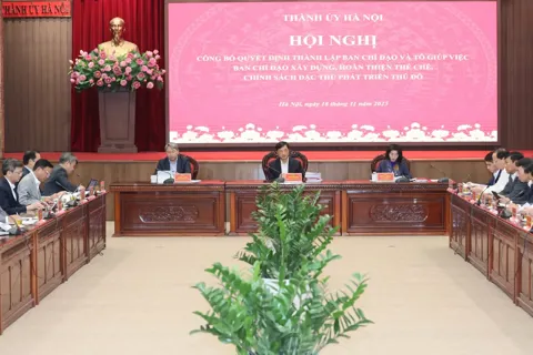 Bí thư Thành ủy Nguyễn Duy Ngọc làm Trưởng Ban Chỉ đạo xây dựng, hoàn thiện thể chế, chính sách đặc thù phát triển Thủ đô