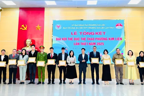 Phường Kim Liên tổng kết Đại hội Thể dục Thể thao lần thứ I năm 2025