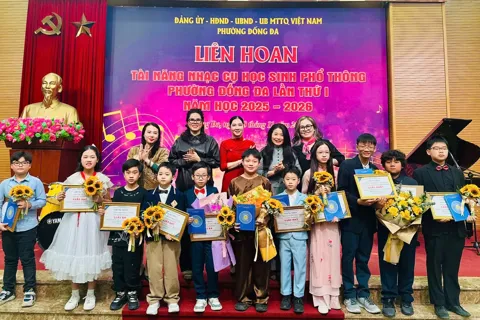 Lan tỏa văn hóa – giáo dục từ Liên hoan nhạc cụ học sinh phường Đống Đa