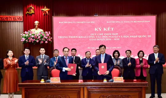 Hà Nội tăng cường phối hợp với Bộ Ngoại giao trong công tác đối ngoại, hội nhập quốc tế