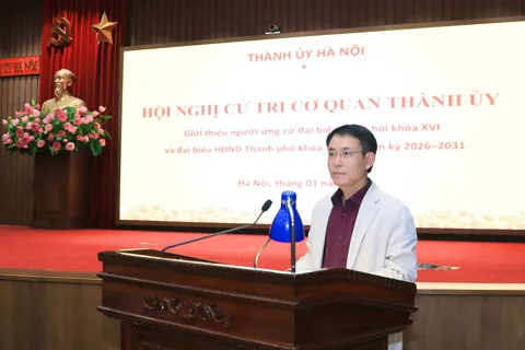Giới thiệu đồng chí Nguyễn Trọng Đông ứng cử đại biểu HĐND Thành phố Hà Nội khóa XVII