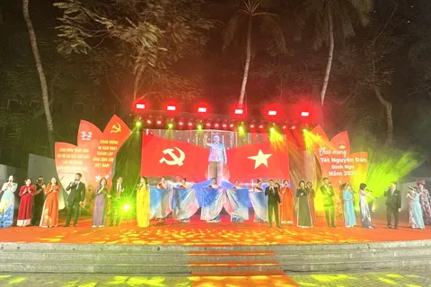 Rộn ràng chương trình nghệ thuật “Mừng Đảng quang vinh – Mừng Xuân đổi mới” tại phường Kim Liên
