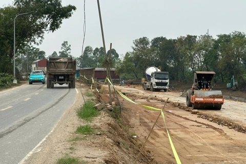Tăng tốc thi công dự án nâng cấp đường 429 qua huyện Phú Xuyên
