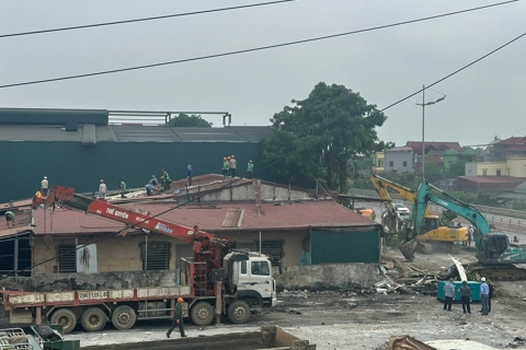Huyện Phú Xuyên cưỡng chế thu hồi đất thi công dự án đường trục phía Nam thành phố