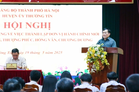 Huyện Thường Tín triển khai một số nội dung thành lập đơn vị hành chính mới