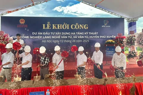 Huyện Phú Xuyên: khởi công xây dựng CCN làng nghề Vân Từ
