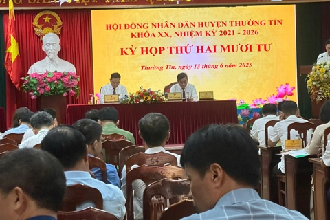 Kỳ họp thứ 24 HĐND huyện Thường Tín khóa XX thông qua 3 nghị quyết