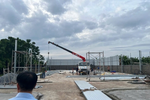 Xã Chương Dương xử lý hàng loạt công trình vi phạm xây trên đất nông nghiệp