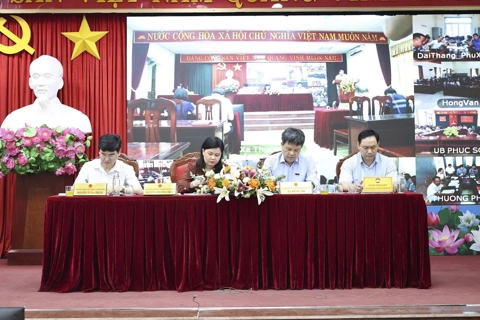 Các đại biểu Quốc hội tiếp xúc cử tri 28 xã khu vực phía Nam thành phố Hà Nội sau Kỳ họp thứ 9
