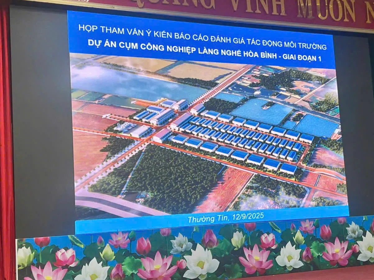 Triển khai lấy ý kiến tham vấn báo cáo đánh giá tác động môi trường dự án CCN làng nghề Hoà Bình