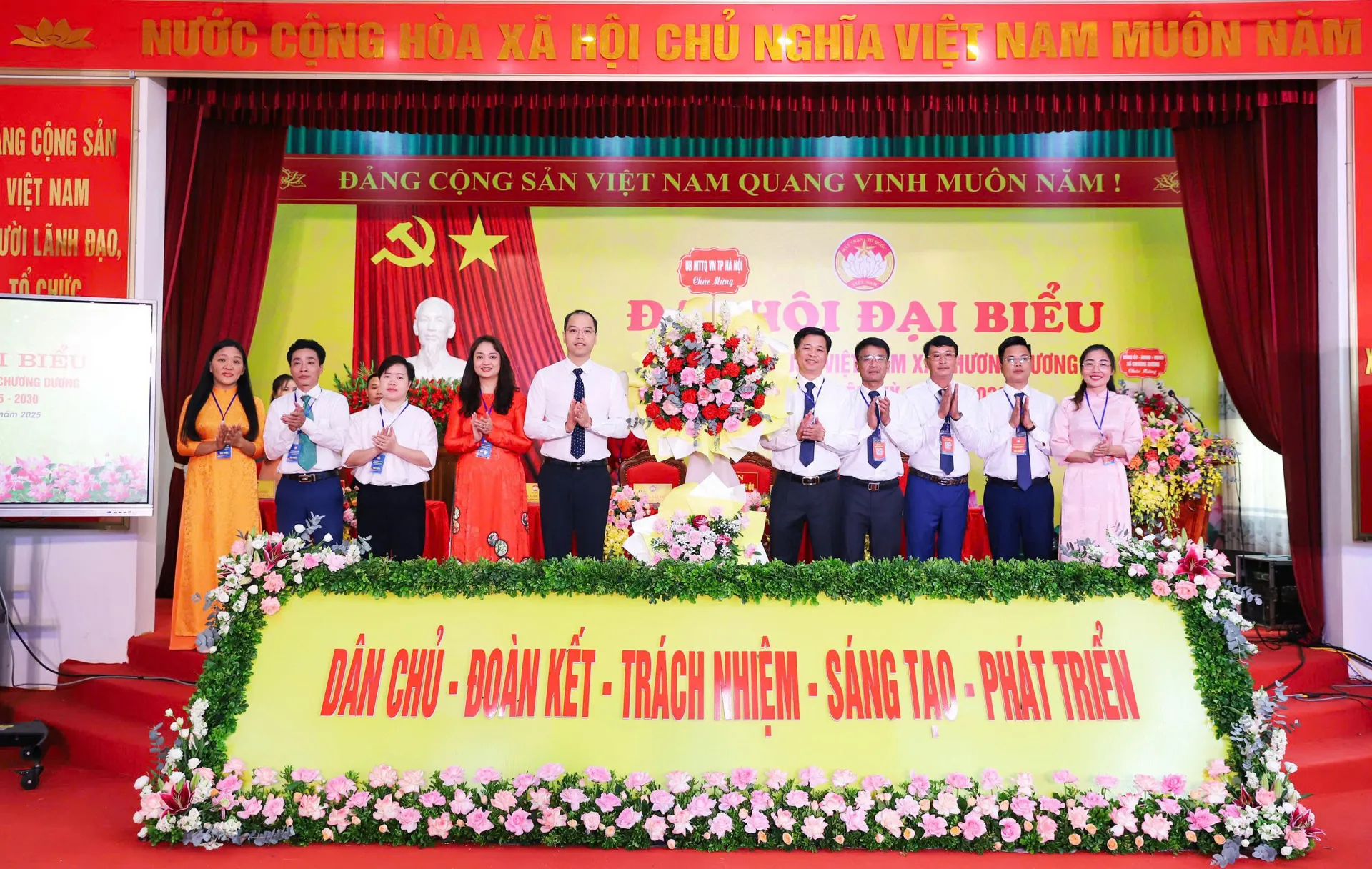 Đại hội MTTQ Việt Nam xã Chương Dương lần thứ I hoàn thành các nội dung
