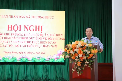 Thượng Phúc thông qua chủ trương, chế độ chính sách thực hiện dự án đường sắt tốc độ cao