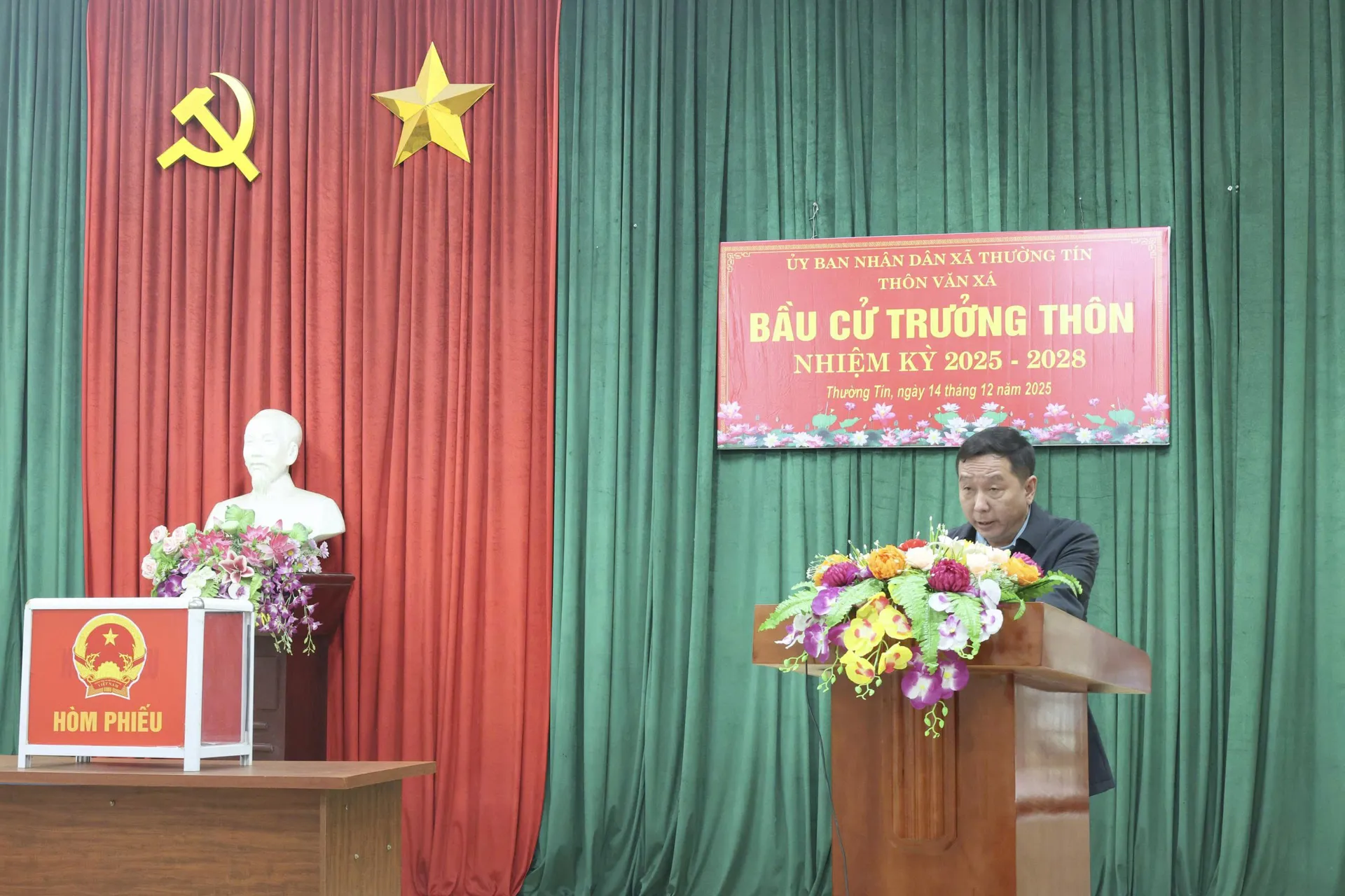 Xã Thường Tín tiến hành bầu cử 27 trưởng thôn nhiệm kỳ 2025 - 2028