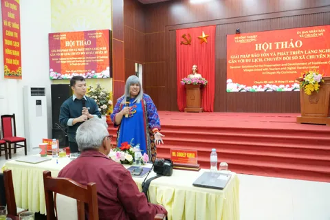 Chuyên Mỹ hội thảo bảo tồn và phát triển làng nghề gắn với du lịch, chuyển đổi số