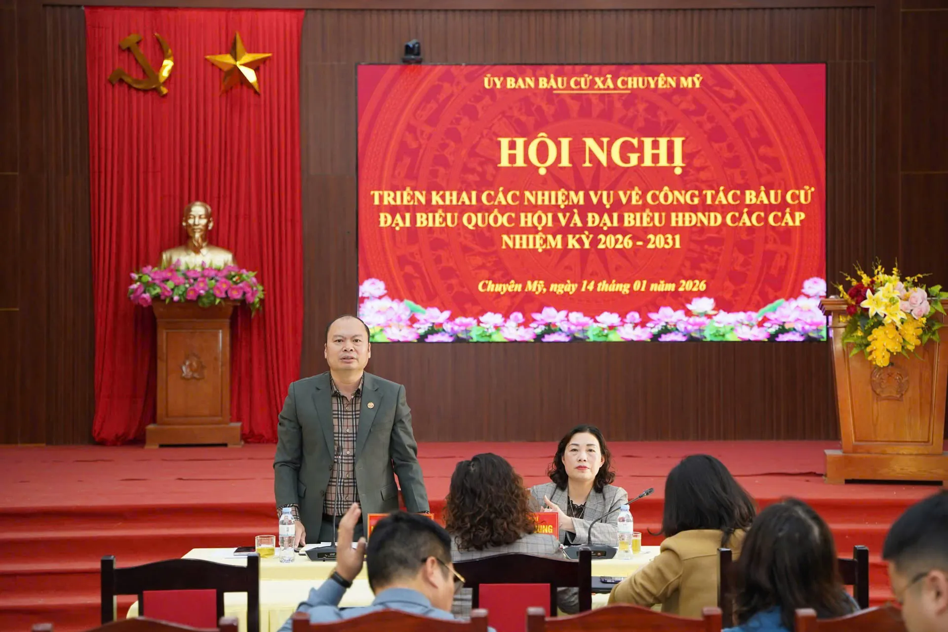 Xã Chuyên Mỹ dự kiến có 40 khu vực bỏ phiếu, 40 tổ bầu cử đại biểu Quốc hội và đại biểu HĐND các cấp
