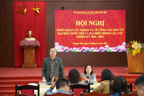 Xã Chuyên Mỹ dự kiến có 40 khu vực bỏ phiếu, 40 tổ bầu cử đại biểu Quốc hội và đại biểu HĐND các cấp
