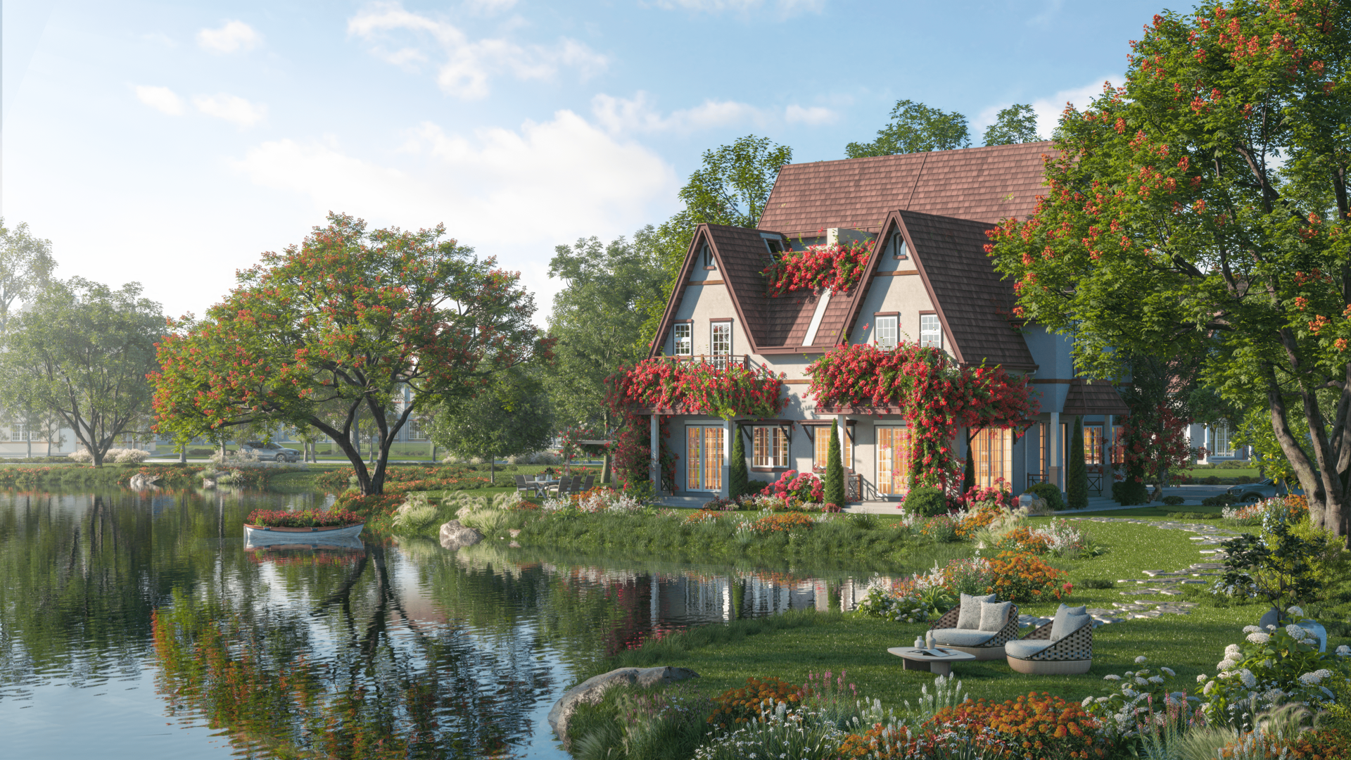 Đảo Châu Âu- Eco Central Park: Du ngoạn bốn mùa hoa giữa lòng xứ Nghệ