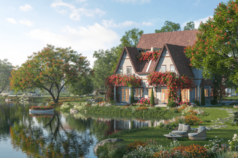Đảo Châu Âu- Eco Central Park: Du ngoạn bốn mùa hoa giữa lòng xứ Nghệ
