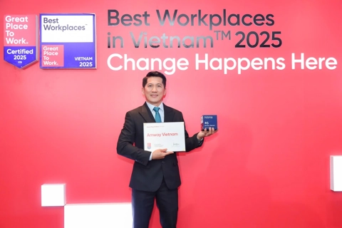 Amway đứng top 6 nơi làm việc xuất sắc hàng đầu Việt Nam 2025
