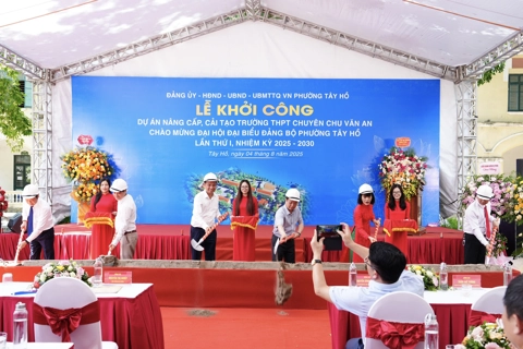 Khởi công dự án cải tạo, nâng cấp trường THPT Chu Văn An