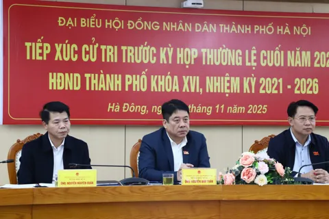 Tổ đại biểu số 10 HĐND Thành phố tiếp xúc cử tri trước kỳ họp cuối năm 2025