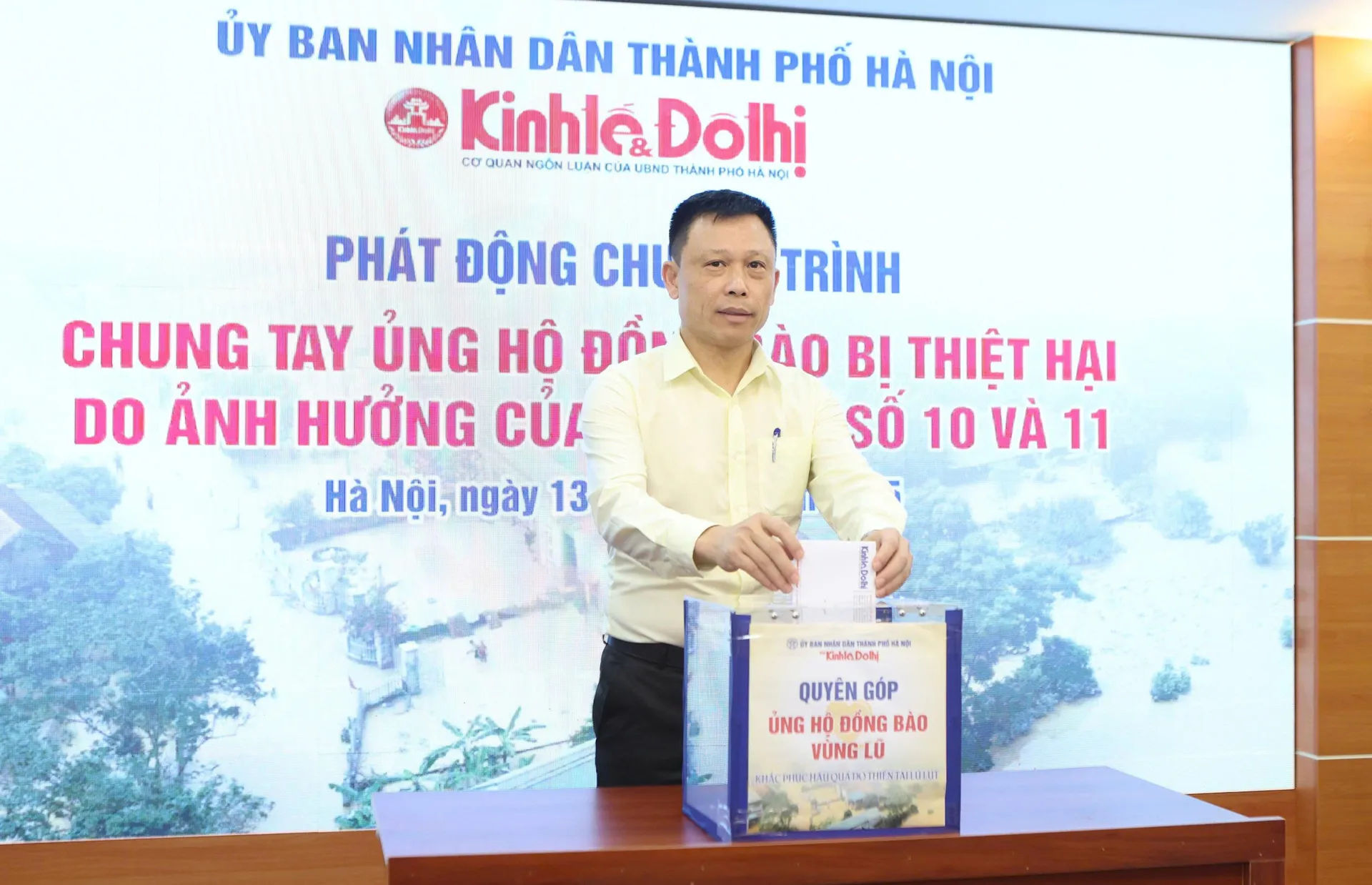 Báo Kinh tế & Đô thị chung tay ủng hộ đồng bào bị thiệt hại do ảnh hưởng của cơn bão số 10, 11