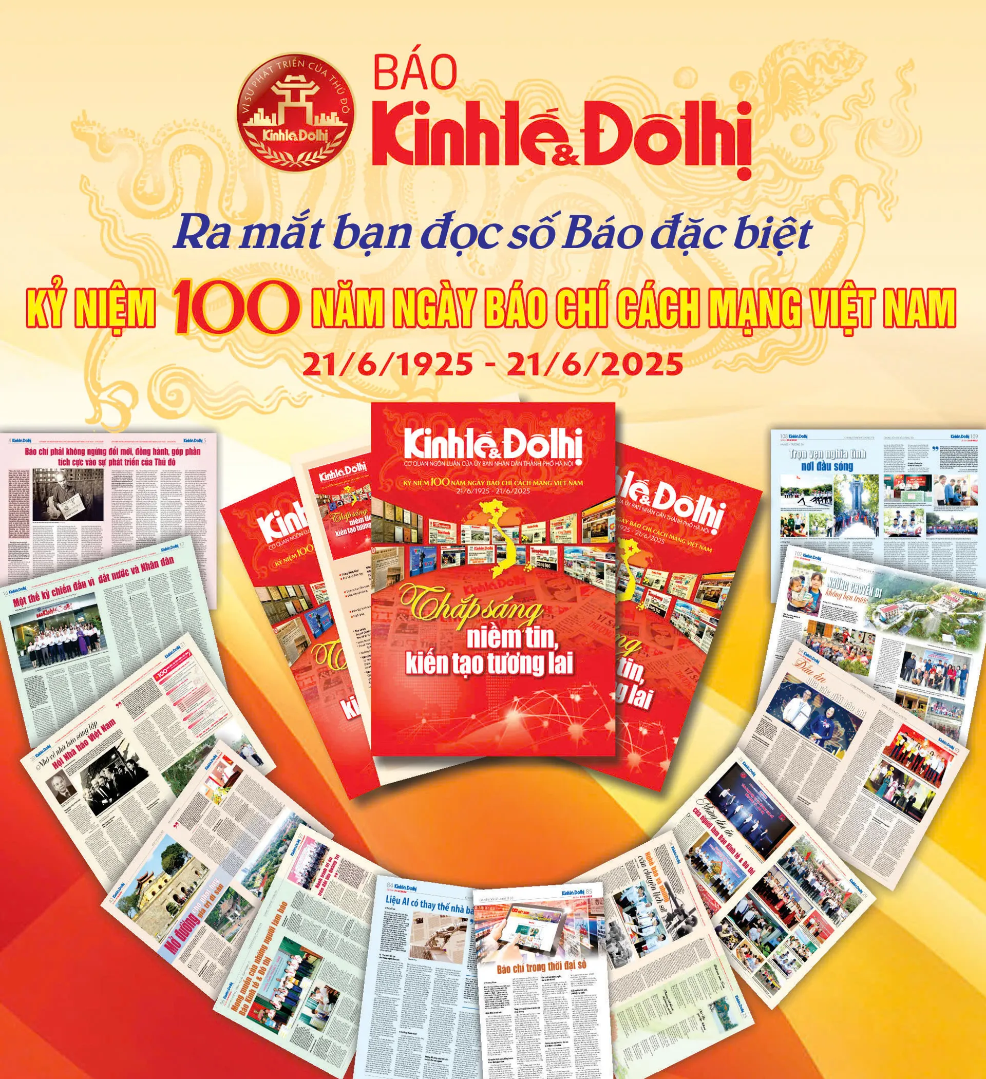 Đón đọc Báo Kinh tế & Đô thị số đặc biệt kỷ niệm 100 năm Ngày Báo chí Cách mạng Việt Nam (21/6/1925 - 21/6/2025)