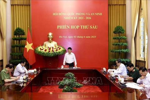 Chủ tịch nước Lương Cường chủ trì phiên họp thứ 6 Hội đồng Quốc phòng và An ninh
