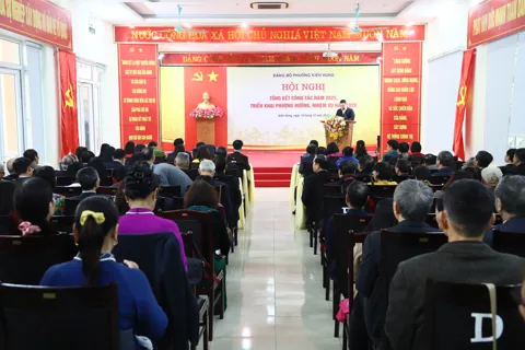 Đảng bộ phường Kiến Hưng tổng kết công tác năm 2025, triển khai nhiệm vụ năm 2026