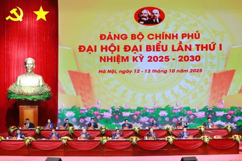 Khai mạc Đại hội đại biểu Đảng bộ Chính phủ lần thứ I