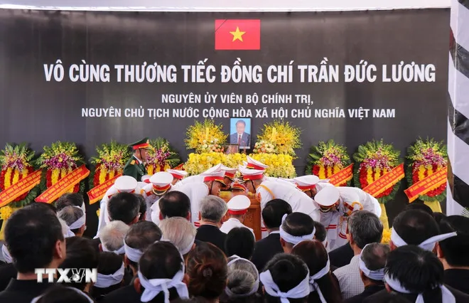 Lễ an táng nguyên Chủ tịch nước Trần Đức Lương tại Quảng Ngãi