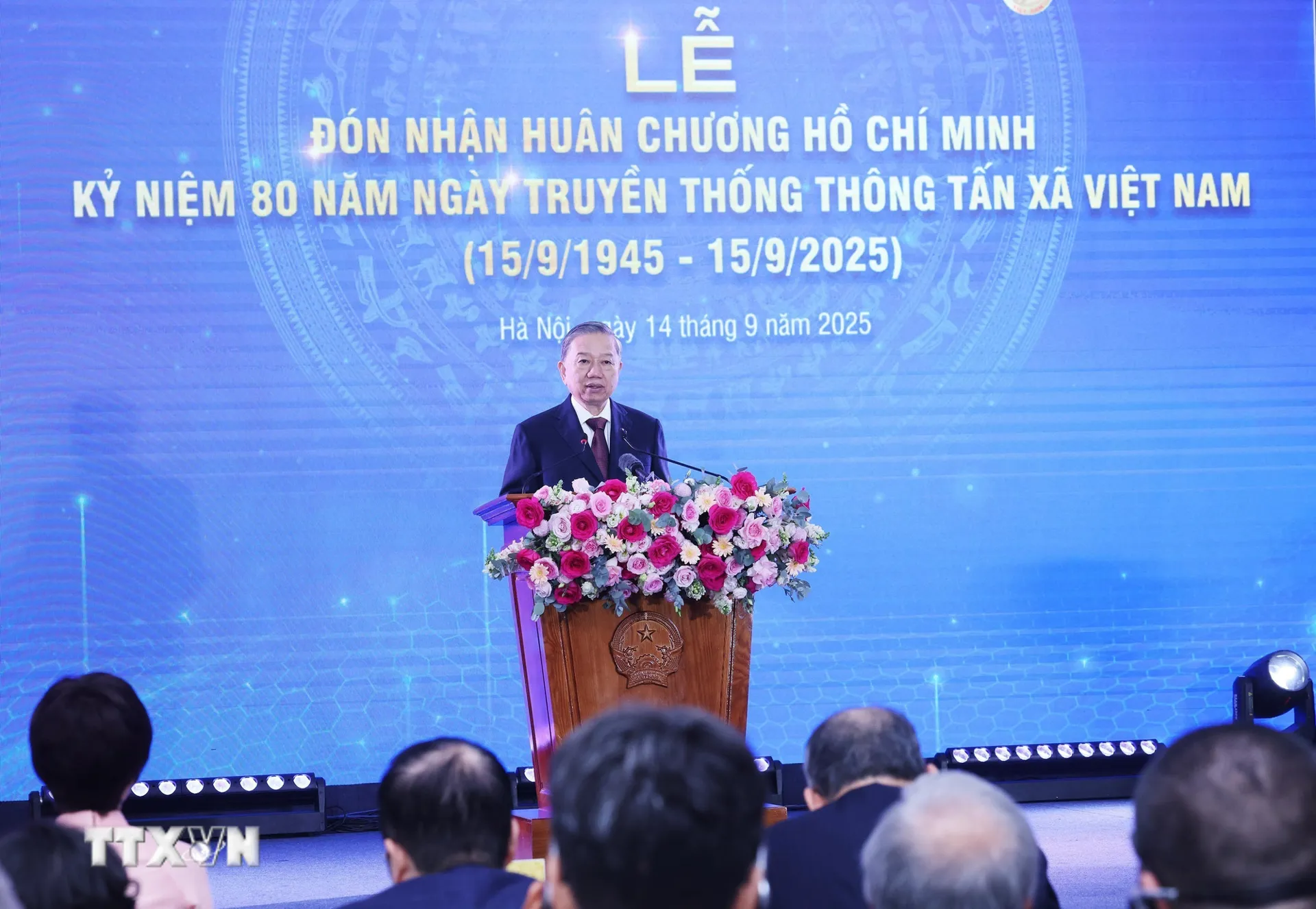 Phát biểu của Tổng Bí thư Tô Lâm tại Lễ Kỷ niệm 80 năm Ngày truyền thống TTXVN