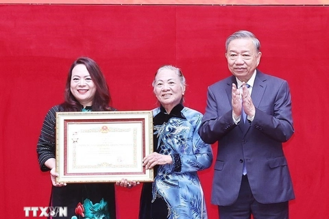 Tổng Bí thư dự Lễ truy tặng Danh hiệu AHLLVTND cho Thượng tướng Bùi Thiện Ngộ