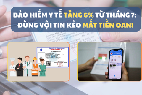 Bảo hiểm y tế tăng 6% từ tháng 7/2025: Đừng vội tin kẻo mất tiền oan!