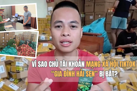 Vì sao chủ tài khoản mạng xã hội Tiktok “Gia đình Hải Sen” bị bắt?