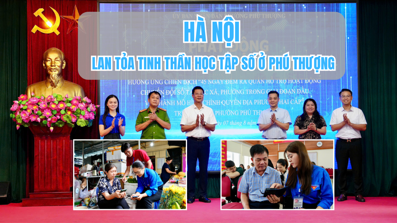 Hà Nội: Lan tỏa tinh thần học tập số ở Phú Thượng