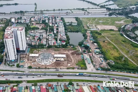 Bến xe khách Yên Sở dần lộ diện hình hài giữa cửa ngõ phía Nam Hà Nội