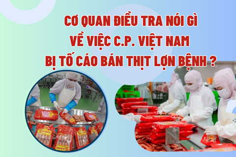 Cơ quan điều tra nói gì về việc C.P. Việt Nam bị tố cáo bán thịt lợn bệnh?