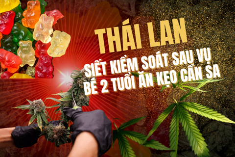 Thái Lan siết kiểm soát sau vụ bé 2 tuổi ăn kẹo cần sa
